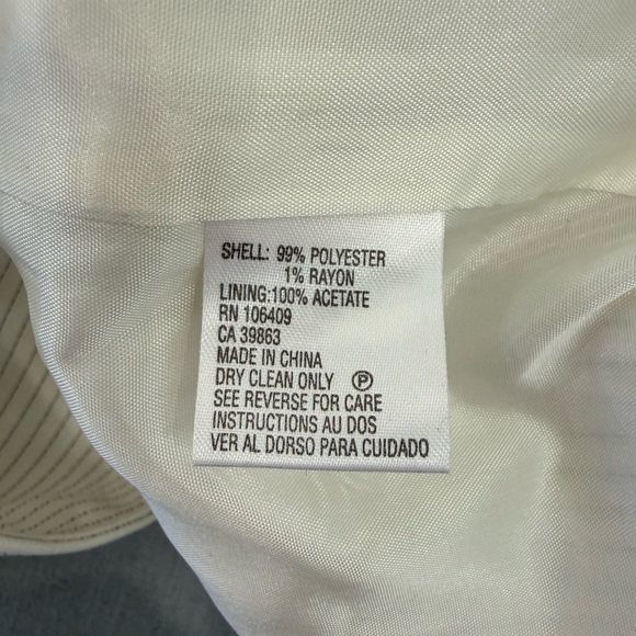 Tahari Ivory Pinstripe Suit - Picture 5 of 9